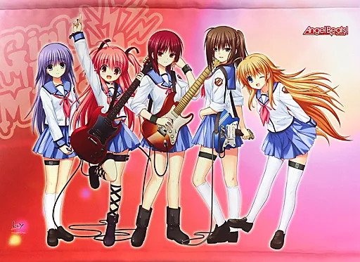 Angel Beats!　C　Girls Dead Monster　タペストリー Angelbeats Girls Dead Monster B2タペストリー 岩沢 ユイ ひさ子 入江
