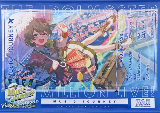 桜守歌織 広告風B2タペストリー 「アイドルマスター ミリオンライブ! シアターデイズ 6th Anniversary in AKIHABARA」
