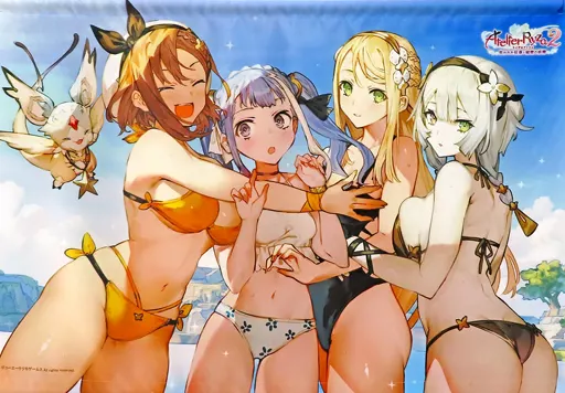 集合 復刻B2 -海辺の記念写真- 「ライザのアトリエ2 ~失われた伝承と秘密の妖精~」 C102グッズ