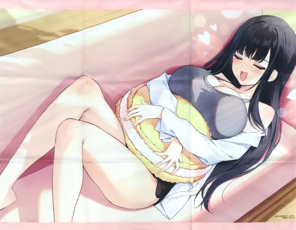 烏丸千景 B2 「ライトノベル 校内三大美女のヒモしてます 1巻 メロンブックス限定版」 同梱特典_image
