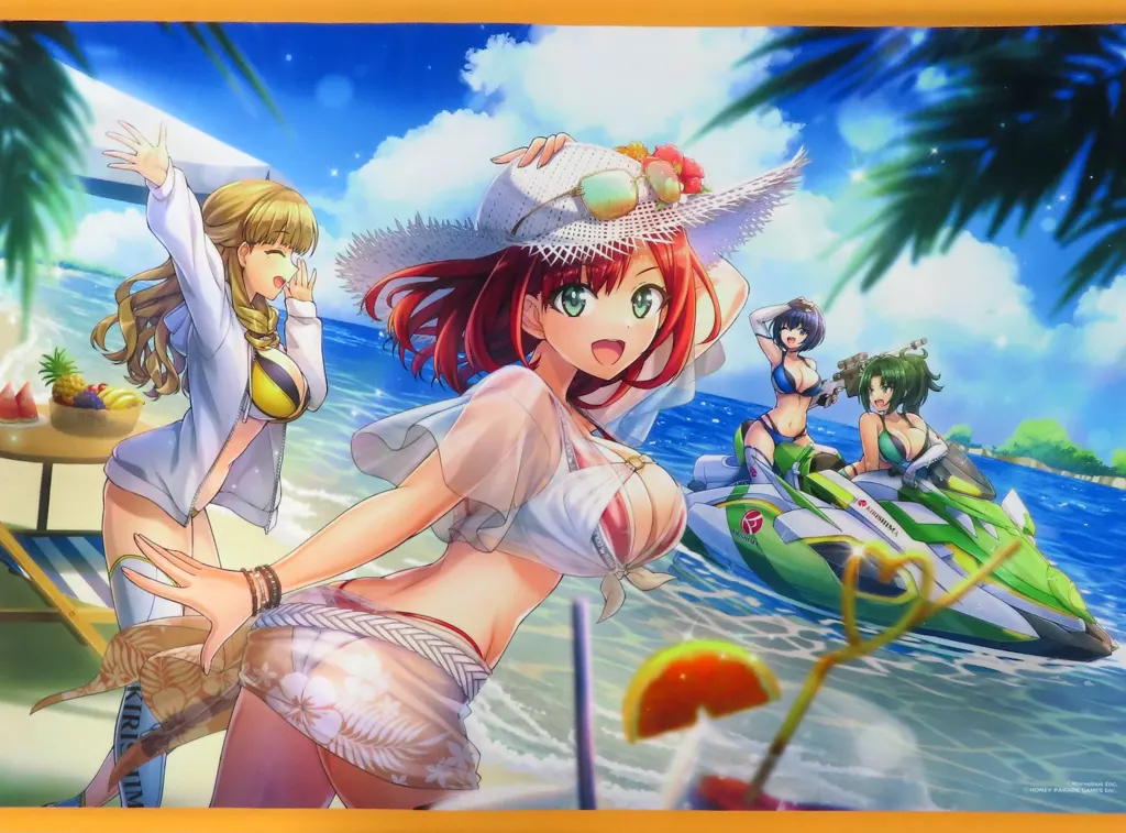 タペストリー　[単品] 集合 B2Wスエードタペストリー 「ドルフィンウェーブ 公式イラスト集 OFFICIAL VISUAL COLLECTION メロンブックス限定版」 同梱特典