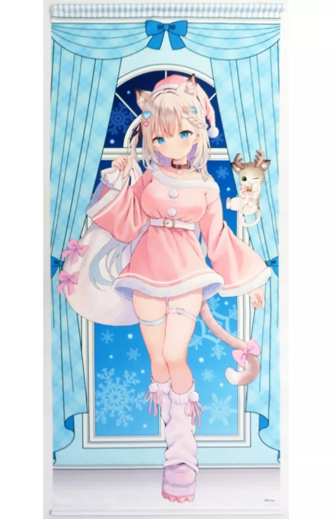 タペストリー　秋乃えるイラスト 秋乃える描き下ろし等身大タペストリー(2024 WINTERver.) オリジナルキャラクターフェスinドン・キホーテグッズ