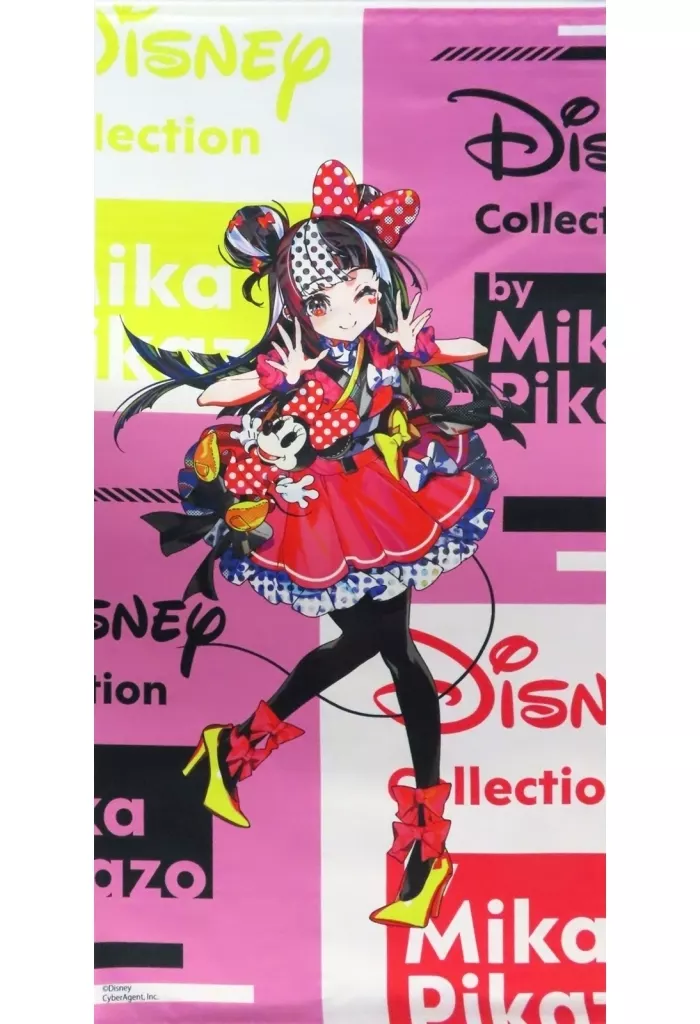 ミニーマウス 大判タペストリー 「Disney Collection by Mika Pikazo POP-UP STORE」 受注生産限定