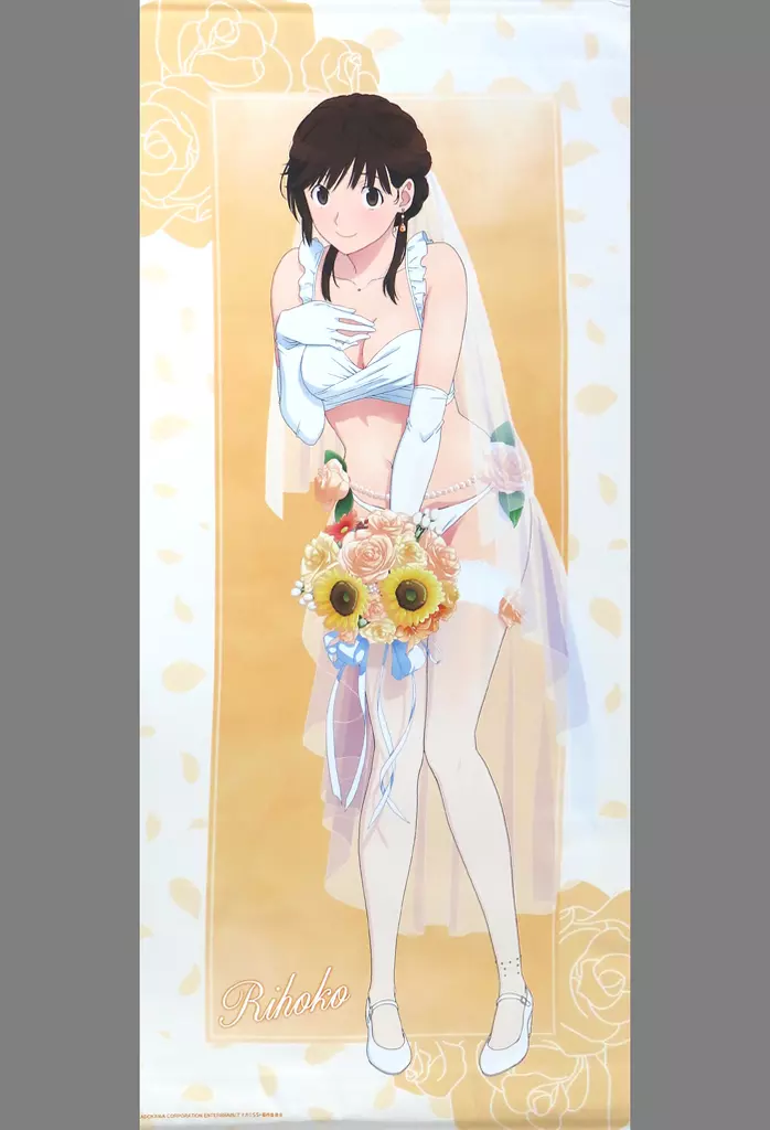 アマガミ 超特大タペストリー 桜井梨穂子 駿河屋 -<中古>桜井梨穂子 描き下ろし ウェディング水着ver. ほぼ等身