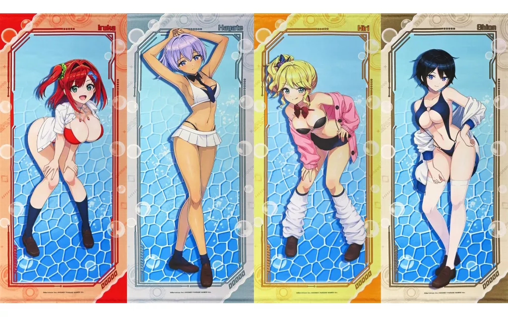 全4種セット 等身大タペストリー 「WEBくじ ドルフィンウェーブ -1st WAVE.-」 A賞