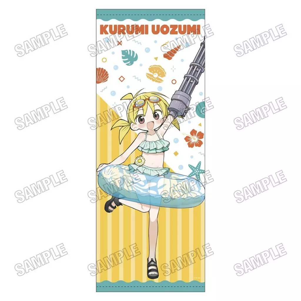 魚住くるみ 描き下ろし特大タペストリー 水着ver. 「ぬるめた」 C106グッズ_image
