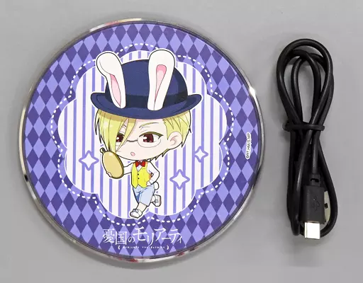 憂国のモリアーティ　ウィリアム　くじメイト　ワイヤレス充電器 駿河屋 -<中古>ウィリアム・ジェームズ・モリアーティ ワイヤレス充電
