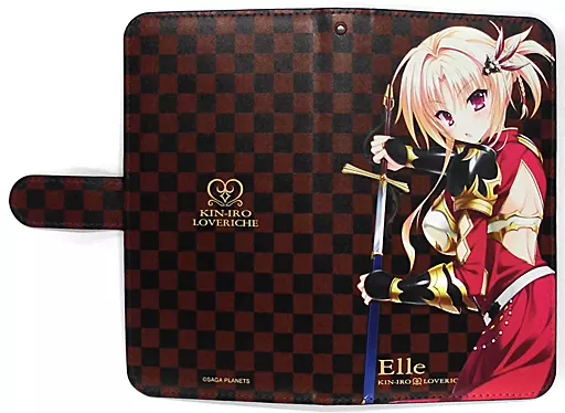 駿河屋 -<中古>エル 手帳型モバイルフォンケース フリーサイズ 「金色 