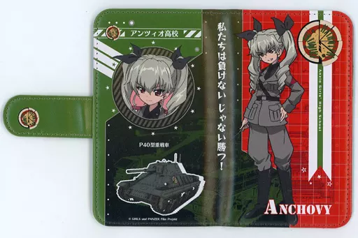 ガールズ＆パンツァー みんながいますから アンチョビ 手帳型