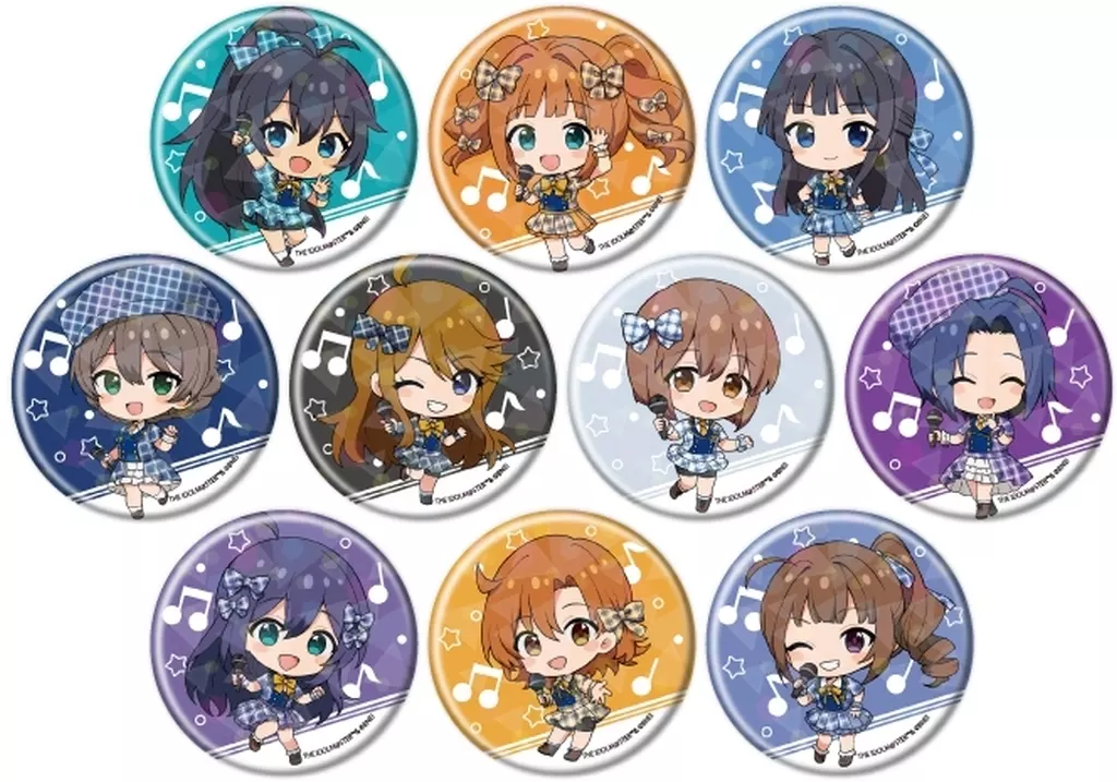【ボックス】アイドルマスター ミリオンライブ! トレーディングホログラム缶バッジ(57mm) 02.カラオケver. ミニキャライラスト