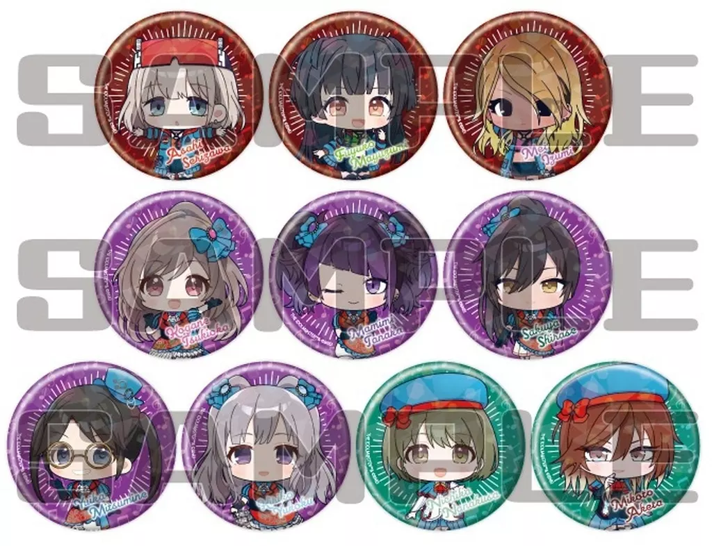 【ボックス】アイドルマスター シャイニーカラーズ ホログラム缶バッジ(57mm) 03.オリジナル衣装ver. ミニキャライラスト