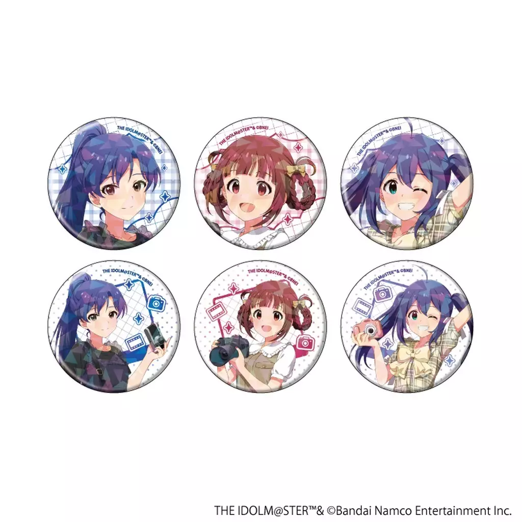 【ボックス】アイドルマスター ミリオンライブ! トレーディングホログラム缶バッジ(57mm) 03.カメラver. (描き下ろしイラスト)
