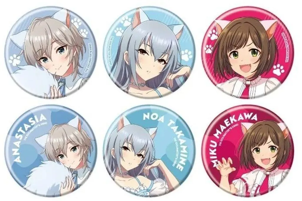 【ボックス】缶バッジ アイドルマスター シンデレラガールズ 17 猫ver. 描き下ろしイラスト