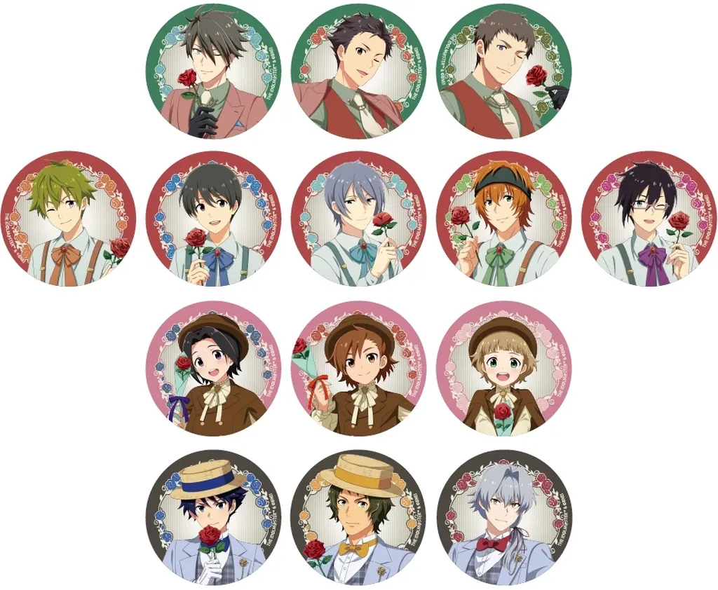 【ボックス】アイドルマスター SideM 描き下ろし缶バッジ レトローズパーティver.