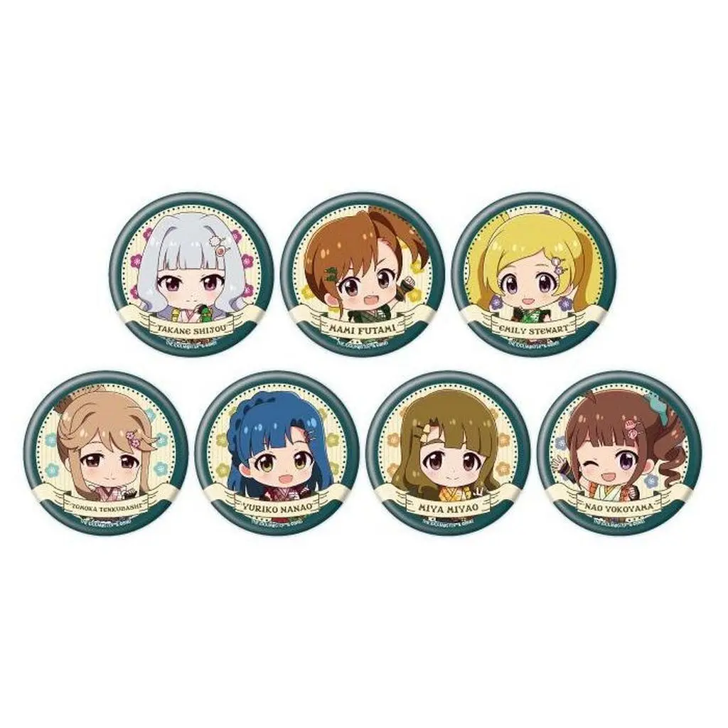 【ボックス】アイドルマスター ミリオンライブ! 缶バッジ 19.和風喫茶ver. ミニキャライラスト