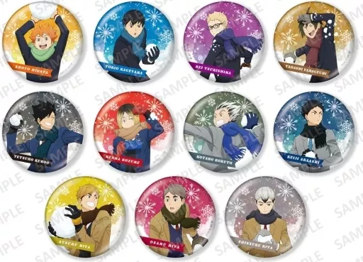 ハイキュー　きらきら缶バッジ　雪遊び　北信介　17点 ☆JUMP SHOP原作新商品情報☆ 7/5(月)発売！ 『ハイキュー !!』北信介