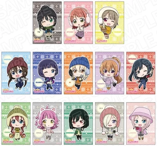 バッジ・ビンズ　【BOX】ラブライブ!虹ヶ咲学園スクールアイドル同好会 スクエアカンバッジ アウトドア デフォルメ ver 駿河屋 -<中古>【BOX】ラブライブ!虹ヶ咲学園スクールアイドル