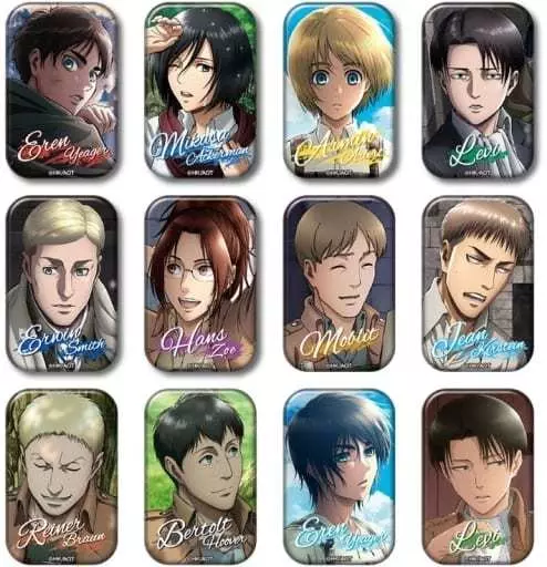 進撃の巨人 まるかくカンバッジ 進撃の巨人 まるかく ジャン ライナー 缶バッジ - メルカリ