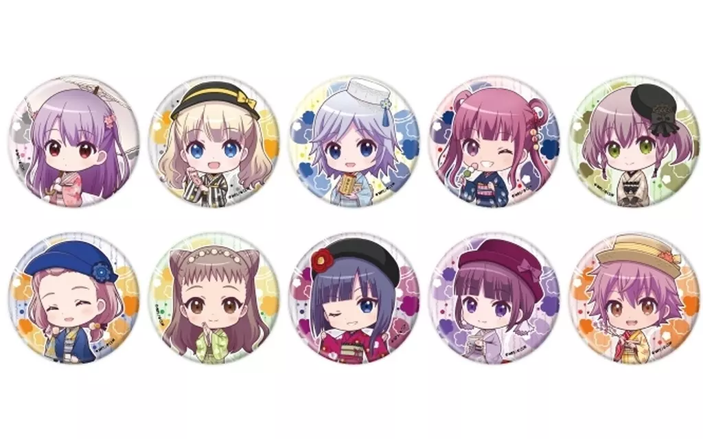 【BOX】缶バッジ ららマジ 54.ミニキャライラスト