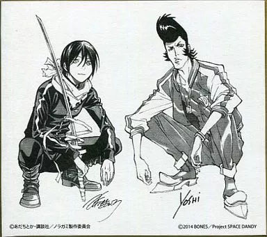 スペースダンディ ノラガミ 色紙 駿河屋 -<中古>夜ト＆ダンディ オリジナルミニ色紙 「ノラガミ