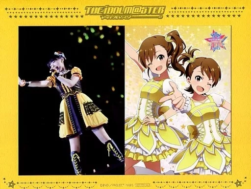 下田麻美(双海亜美＆双海真美) A5サイズアートボード 「Blu-ray アイドルマスター OF IDOLWORLD!! 2015 Live Blu-ray “PERFECT BOX”」 アニメイト購入特典