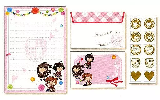 ピンクチェックスクール ちまドル レターセット 「アイドルマスター シンデレラガールズ」