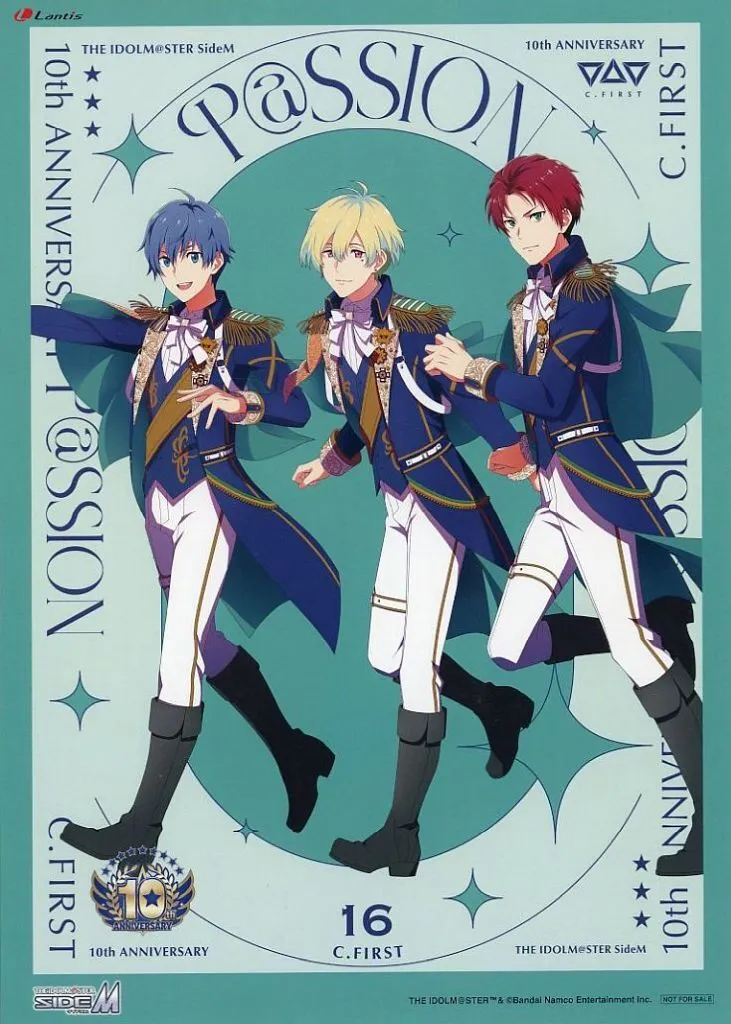 ジャケットイラスト メガジャケ 「CD アイドルマスター SideM C.FIRST / THE IDOLM＠STER SideM 10th ANNIVERSARY P＠SSION 16 C.FIRST」 Amazon.co.jp購入特典