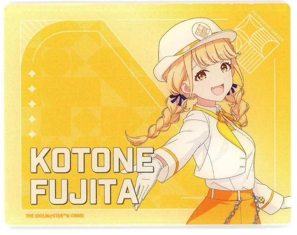 藤田ことね 「学園アイドルマスター HATSUBOSHI GAKUEN Terminal in 東京キャラクターストリート いちばんプラザ アクリルカード 05/駅員風衣装ver.(描き下ろしイラスト)」