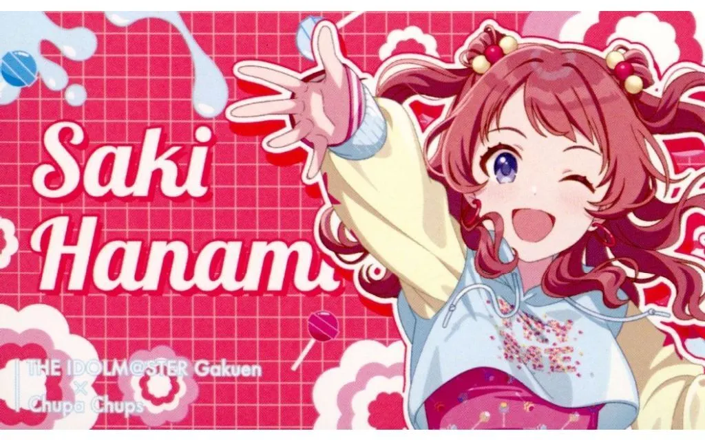花海咲季(描き下ろしイラスト) イラストカード 「学園アイドルマスター×チュッパチャプス POP UP STORE」 対象商品購入特典