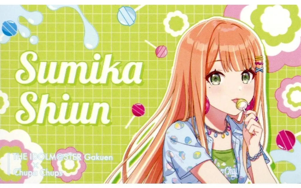 紫雲清夏(描き下ろしイラスト) イラストカード 「学園アイドルマスター×チュッパチャプス POP UP STORE」 対象商品購入特典