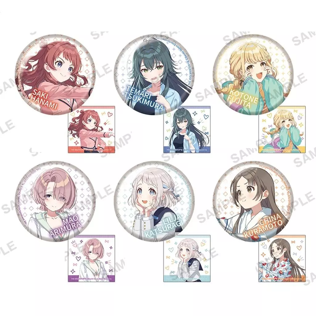 全6種セット 「学園アイドルマスター 缶バッジ vol.1 BOXver.」