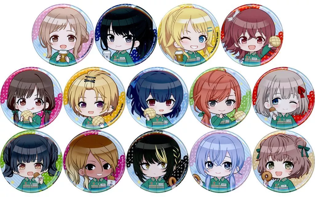 全14種セット 「アイドルマスター シャイニーカラーズ ミニキャラ缶バッジ ver.1」 セブンネット限定