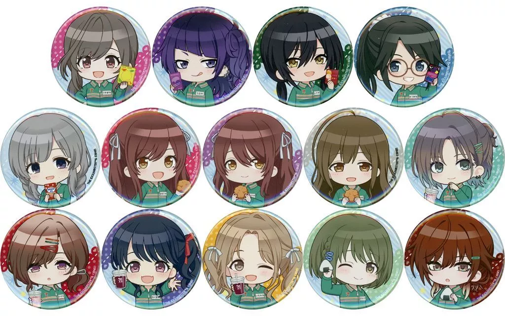 全14種セット 「アイドルマスター シャイニーカラーズ ミニキャラ缶バッジ ver.2」 セブンネット限定