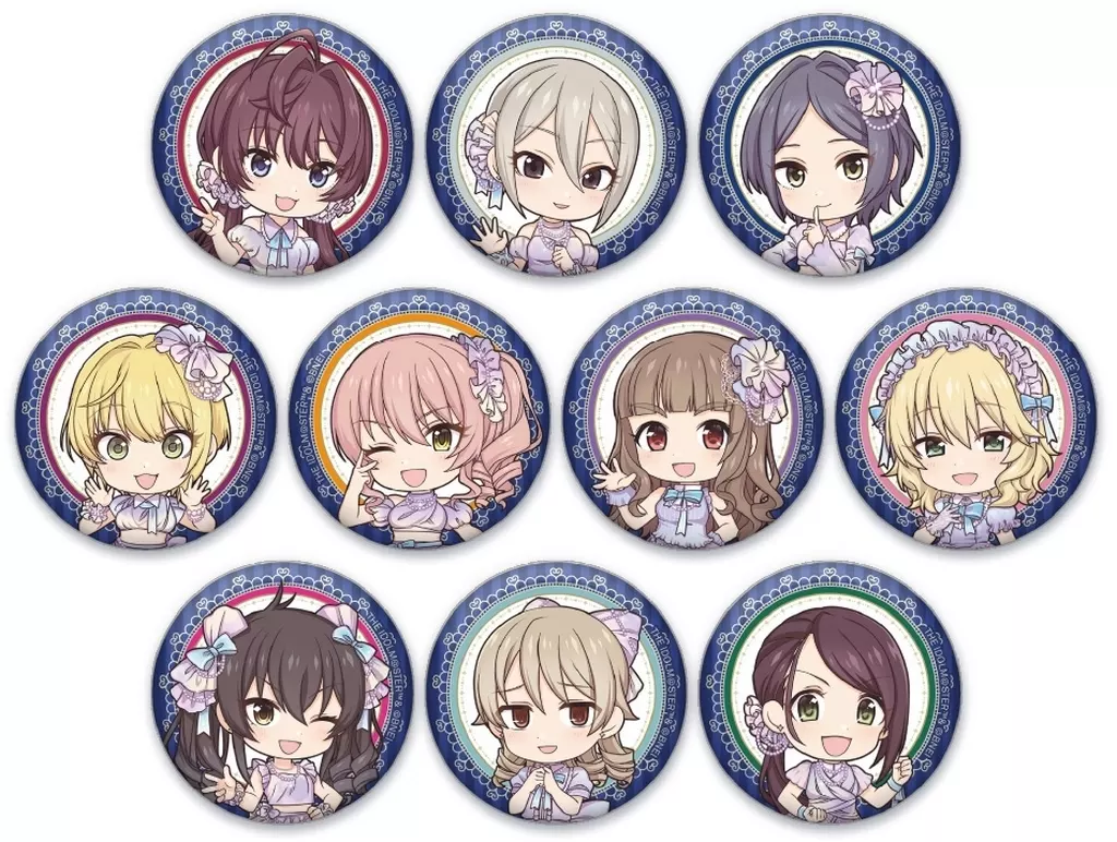 全10種セット 「アイドルマスター シンデレラガールズ ミニキャラ缶バッジ」