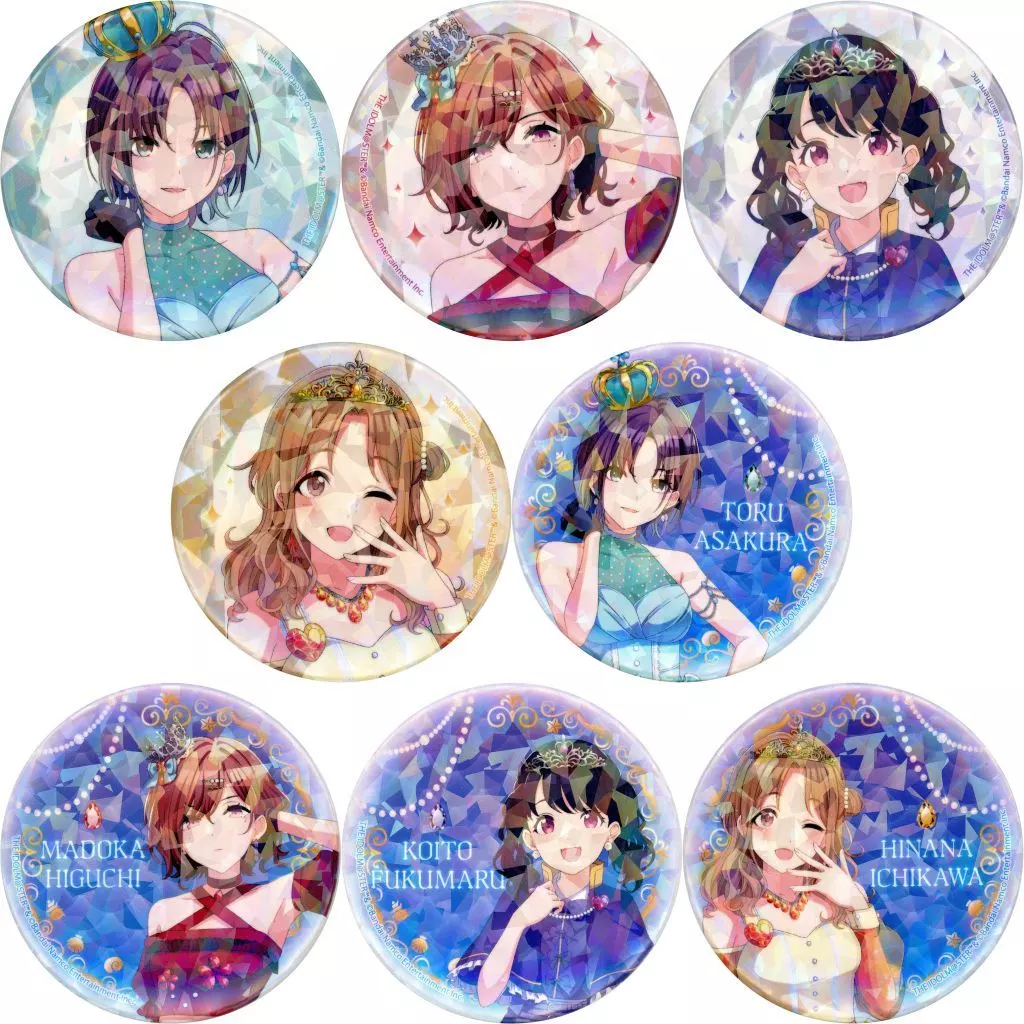 全8種セット 「アイドルマスター シャイニーカラーズ グッズフェア in ゲーマーズ 宝石人魚姫 ～jewel mermaid～ ホログラム缶バッジ 01/宝石人魚ver.(描き下ろしイラスト)」