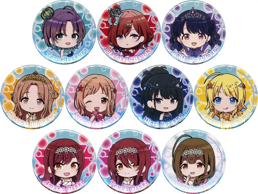 全10種セット 「アイドルマスター シャイニーカラーズ グッズフェア in ゲーマーズ 宝石人魚姫 ～jewel mermaid～ 缶バッジ 03/宝石人魚ver.(ミニキャライラスト)」