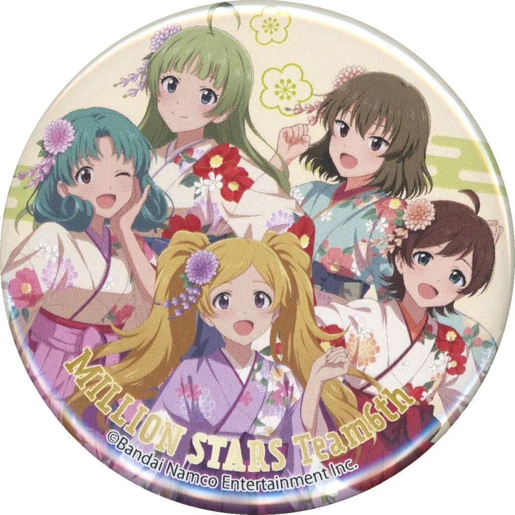 集合(キービジュアル) 「アイドルマスター ミリオンライブ! POP UP SHOP in 有楽町マルイ 和紙風カンバッジ 着物 ver.」