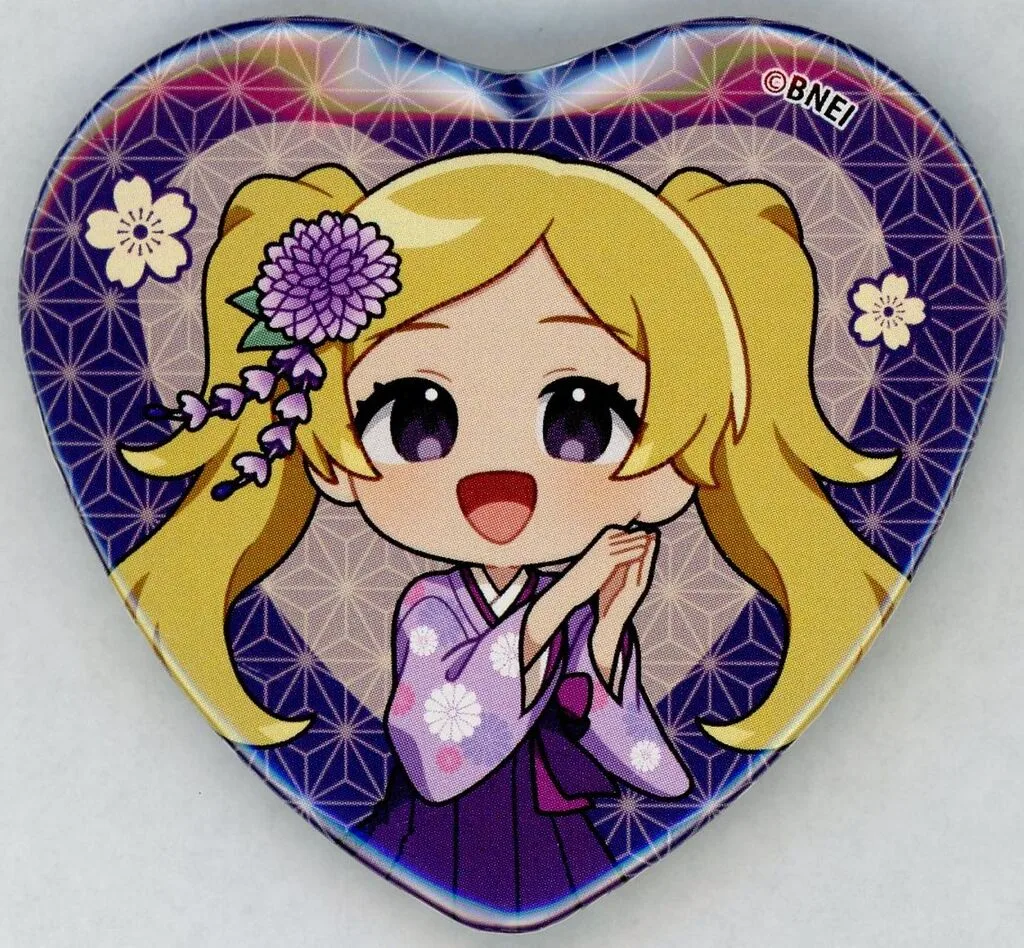 エミリースチュアート 「アイドルマスター ミリオンライブ! POP UP SHOP in 有楽町マルイ ハート型カンバッジ 着物デフォルメ ver.」