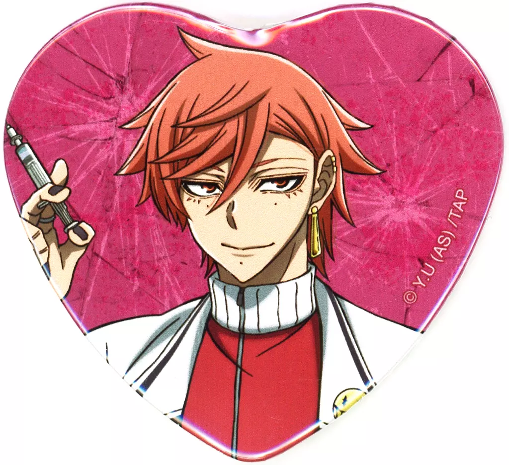 バラ売り1個750円　桃源暗鬼　花魁坂京夜　ハート缶バッジ まとめ売り バニー バラ売り1 桃源暗鬼 花魁坂京夜 ハート缶バッジ まとめ売り バニー