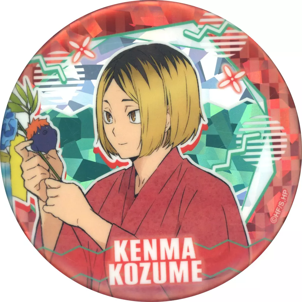 ハイキュー!! ウィーク　缶バッジ　孤爪研磨　浴衣ver. ハイキュー!! ウィーク ホロ加工缶バッジ 孤爪研磨 浴衣ver. - メルカリ