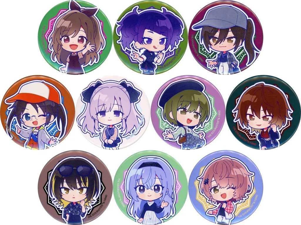 全10種セット 「アイドルマスター シャイニーカラーズ×HMV＆BOOKS POP UP SHOP ～Our Shiny Journey～ 缶バッジ(57mm/ミニキャラ)」