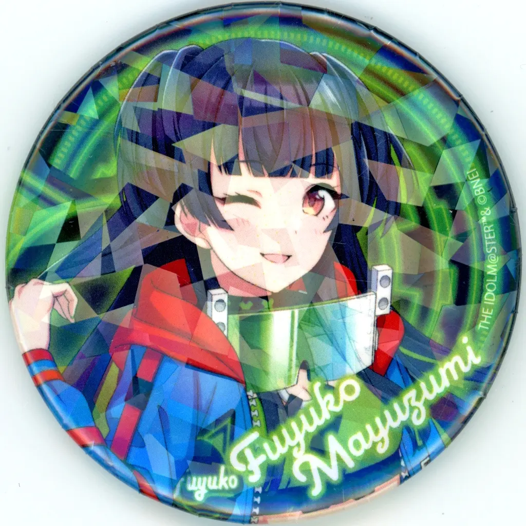 黛冬優子(名前入り) 「アイドルマスター シャイニーカラーズ×カラオケ館 ホログラム缶バッジ(57mm) 02.オリジナル衣装ver.(描き下ろしイラスト)」