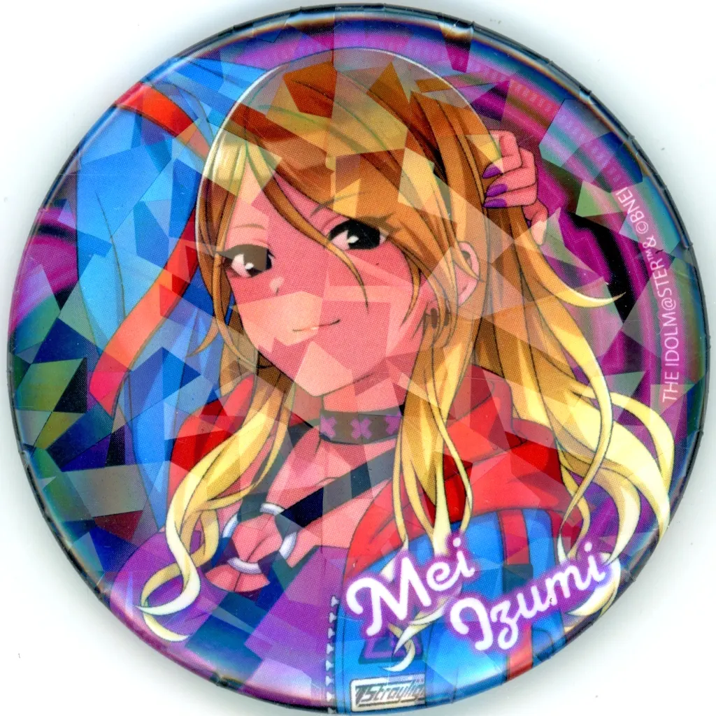 和泉愛依(名前入り) 「アイドルマスター シャイニーカラーズ×カラオケ館 ホログラム缶バッジ(57mm) 02.オリジナル衣装ver.(描き下ろしイラスト)」