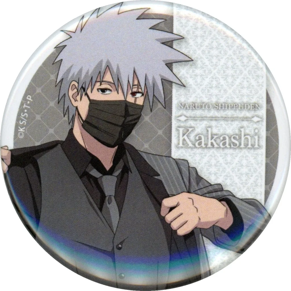 NARUTO Dress Up TSUTAYA 缶バッジ レア　はたけカカシ 駿河屋 -<中古>はたけカカシ(ノーマル/名前表記有) 「NARUTO-ナルト