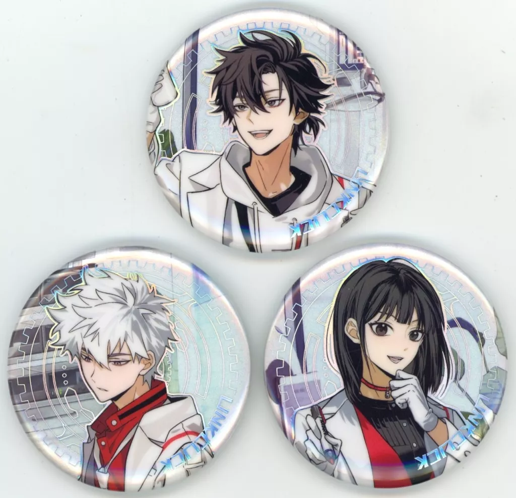 バッジ・ピンズ　トキ＆ヒカル＆リン 缶バッジセット 「時光代理人 -LINK CLICK-×薇諾娜(WINONA)」