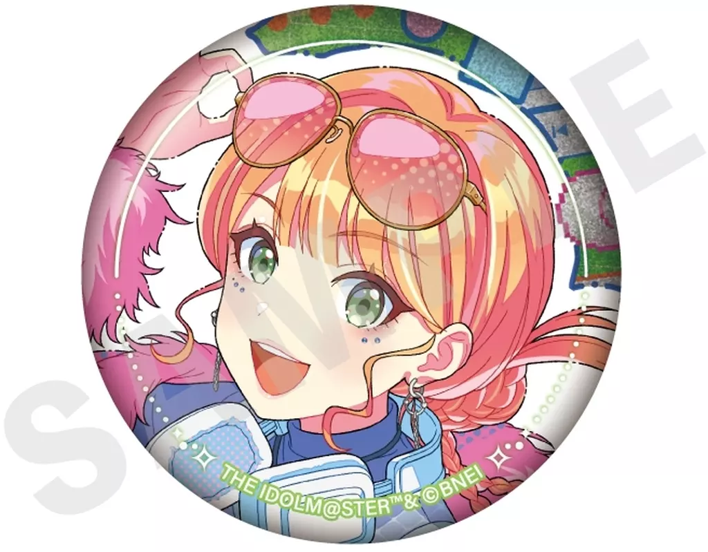 紫雲清夏(A) 「学園アイドルマスター ～favorite series～ トレーディンググリッター缶バッジ ミラクルナナウ(!ver.」