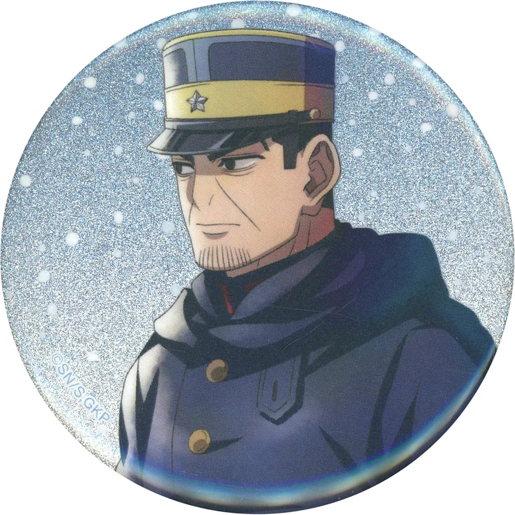 ゴールデンカムイ　月島基　歩み　グリッター缶バッジ AMNIBUS-日常使いできるアニメグッズの通販サイト-