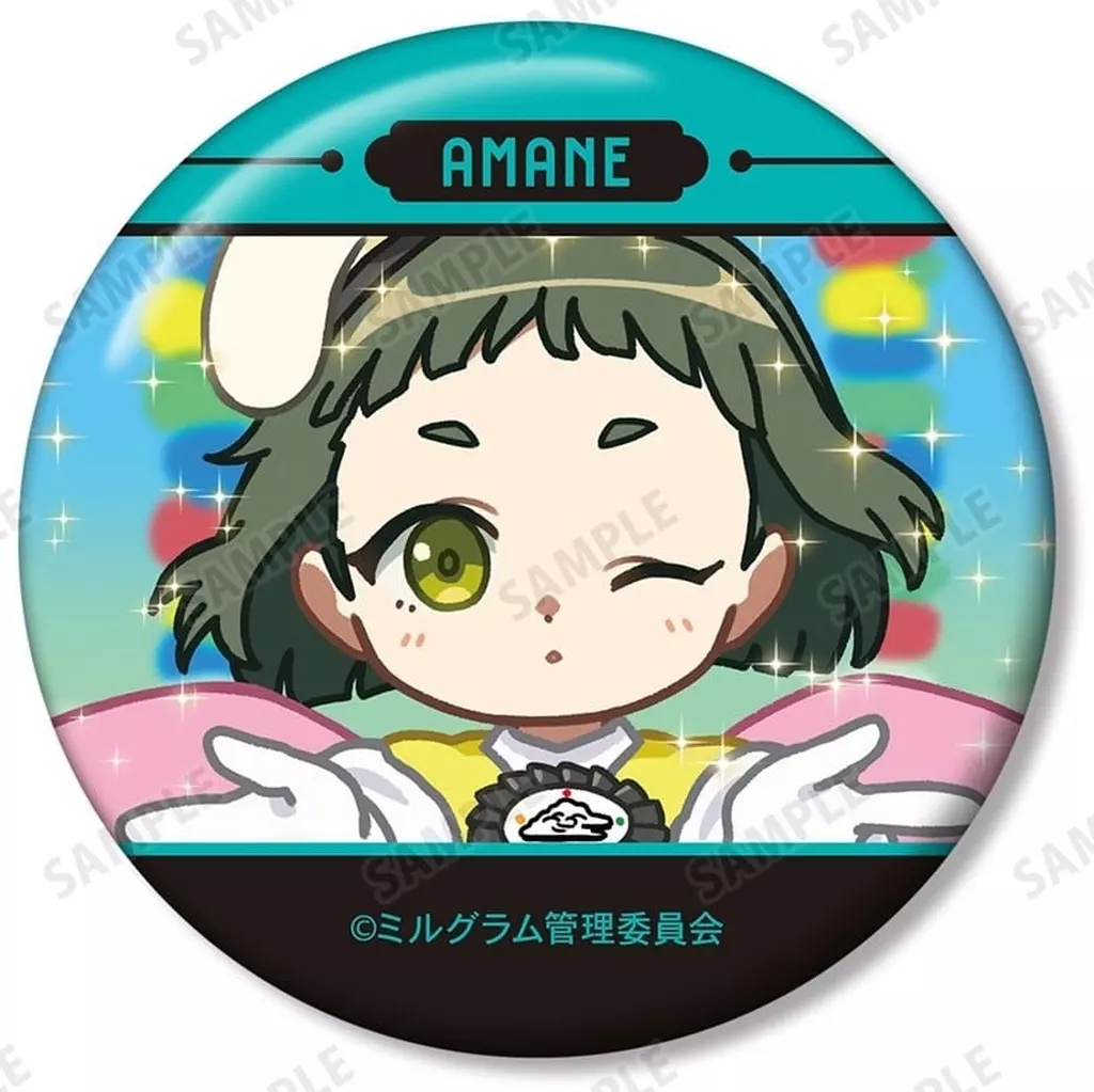 バッジ・ビンズ　アマネ 「MILGRAM -ミルグラム-第一審 トレーディング ゆるコマ 缶バッジ」