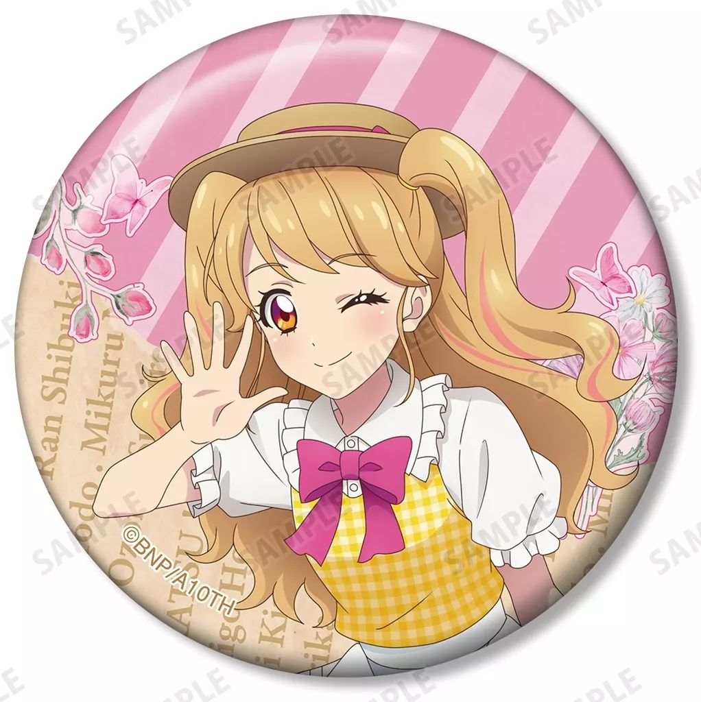 夏樹みくる アニメイト限定 カントリーワンピース 缶バッジ 25点 アイカツ】カントリーワンピース グリッター缶バッジ&ポストカード
