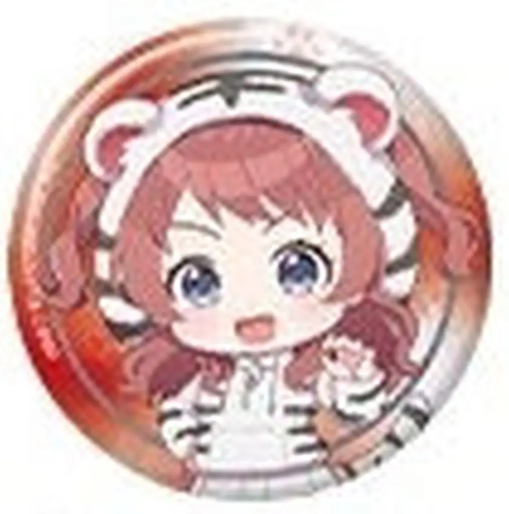 花海咲季 「学園アイドルマスター×東武動物公園 トレーディングミニキャラホロ缶バッジ ホワイトタイガーver.」